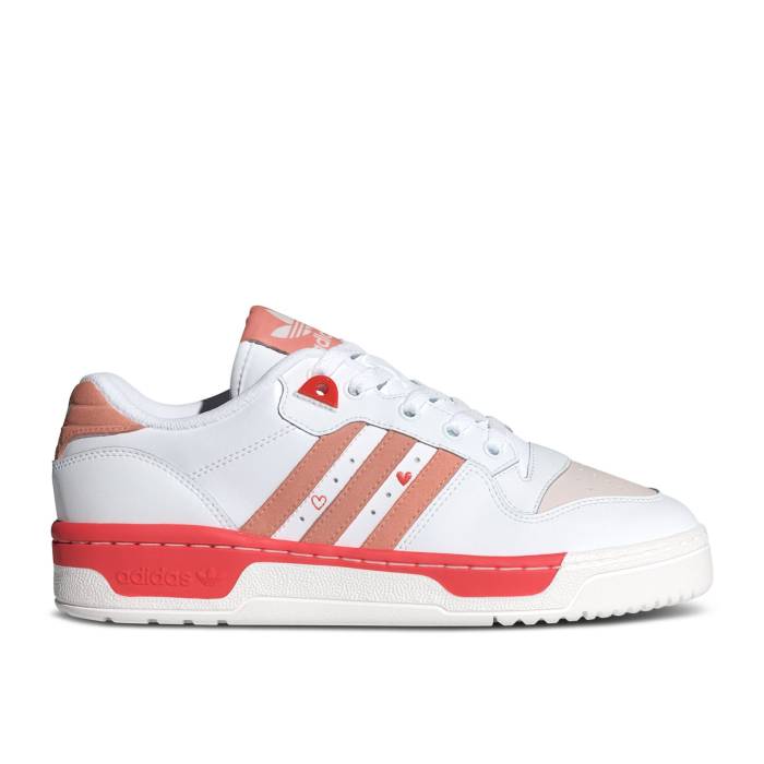 アディダス Adidas 【 Wmns Rivalry Low 'Valentine's Day 2024' Women Cloud White/Wonder Clay/Bright Red 】 レディース 白色 ホワイト Red 赤・レッド｜スニケス
