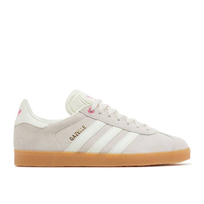 アディダス Adidas 【 Wmns Gazelle \u0027Valentine\u0027s Day 2024\u0027 Women Putty Mauve/Ivory/Pink Fusion 】 ガゼル レディース 象牙色 pink サクラ色 Fusion 核融合反応