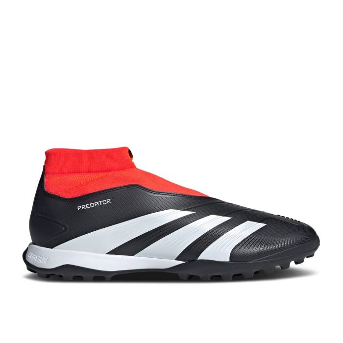 アディダス Adidas 【 Predator 24 League Laceless Tf \u0027Solar Energy Pack\u0027 Men Core Black/Cloud White/Solar Red 】 プレデター 活動力 メンズ 中核グループ 黒いこと 黒いこと 白いこと 白いこと Red 赤・赤いこと