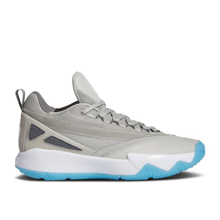 アディダス Adidas 【 Dame Certified 2 Low \u0027Metal Grey Light Blue\u0027 Men Metal Grey/Cloud White/Grey Four 】 薄墨色 薄墨色 メンズ 金属元素 薄墨色 薄墨色 白いこと 白いこと