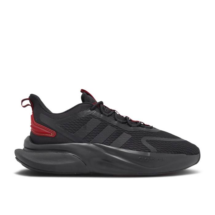 アディダス Adidas 【 Alphabounce+ 'Black Red' Men Core Black/Red/Core Black 】 メンズ コア 黒色 ブラック Red 赤・レッド