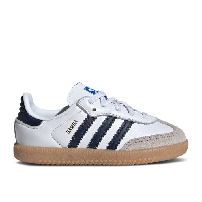 アディダス Adidas 【 Samba Og I \u0027White Night Indigo Gum\u0027 Infant Cloud White/Night Indigo/Gum 】 サンバ ナイト爵 藍色・インディゴ もの言う花 白いこと 白いこと ナイト爵 藍色・インディゴ