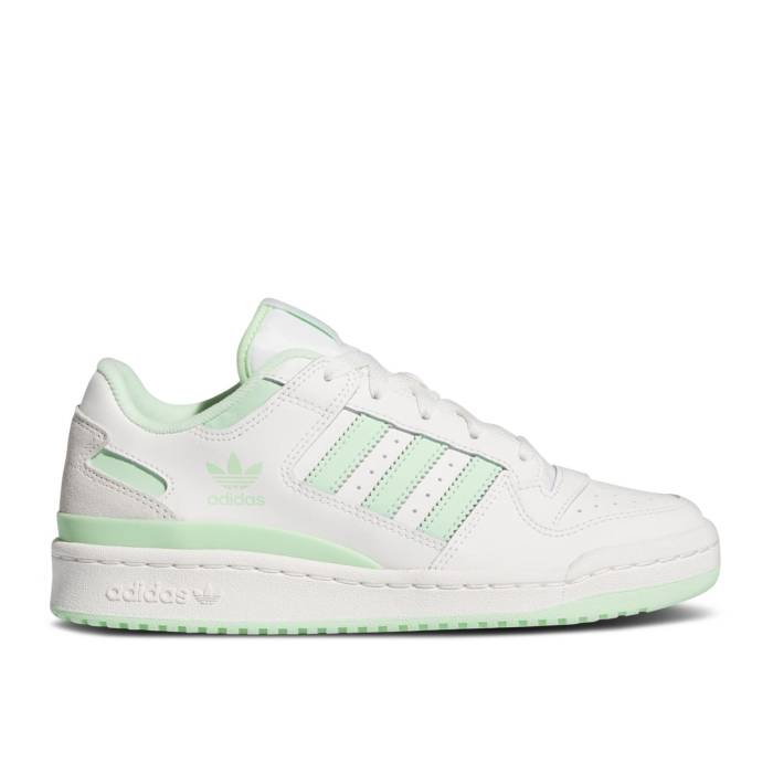 アディダス Adidas 【 Wmns Forum Low 塩素 \u0027White Green Spark\u0027 Women Cloud White/Semi Green Spark/Cloud White 】 討論会 green 緑・緑であること レディース 白いこと 白いこと green 緑・緑であること