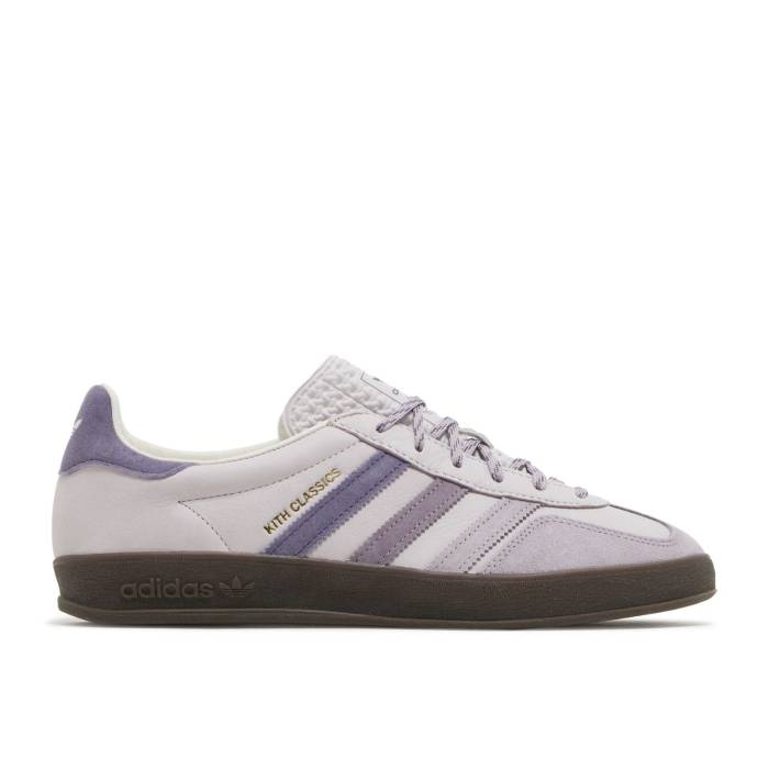 アディダス Adidas 【 Kith X Gazelle Indoor \u0027Classics Program - Ash Purple\u0027 Men Ash Purple/Ice Purple/Gum 】 ガゼル メンズ Purple 紫・パープル