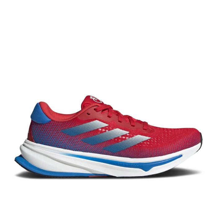 アディダス Adidas 【 Wmns Supernova Rise \u0027Scarlet Royal\u0027 Women Better Scarlet/Cloud White/Bright Royal 】 スーパーノバ・ノヴァ ライズ レディース 白いこと 白いこと