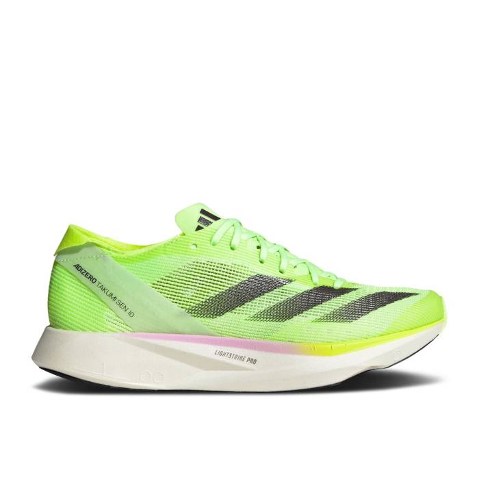 アディダス Adidas 【 Wmns Adizero Takumi Sen 10 \u0027Green Spark\u0027 Women Green Spark/Aurora Metallic/Lucid Lemon 】 アディゼロ レディース green 緑・緑であること