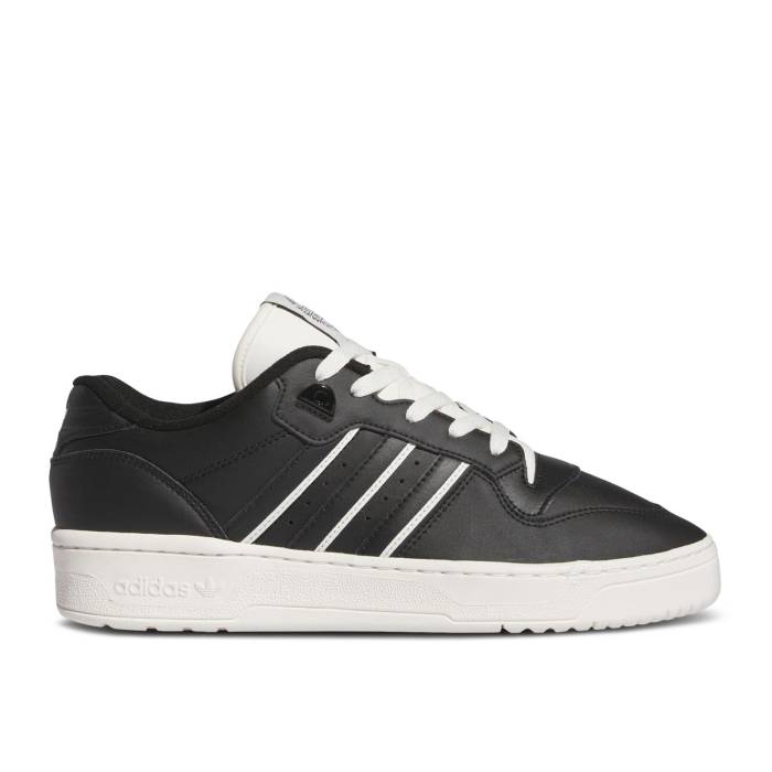 アディダス Adidas 【 Rivalry Low Core Black White Men Core Black/Core Black/Cloud White 】 黒色 ブラック メンズ コア 黒色 ブラック 白色 ホワイト