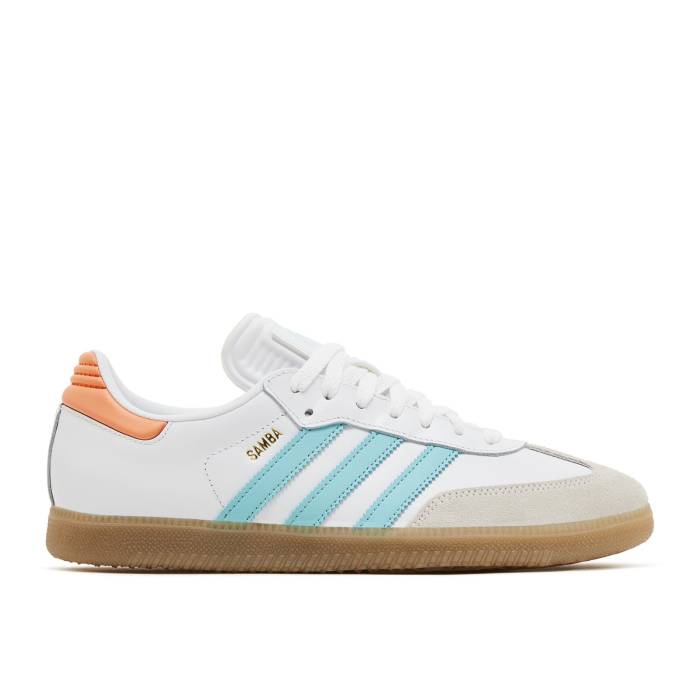 アディダス Adidas 【 Inter Miami X Samba \u0027Third Kit\u0027 Men White/Easy Mint/Pink 】 インテル マイアミ サンバ メンズ 白いこと 白いこと pink サクラ色