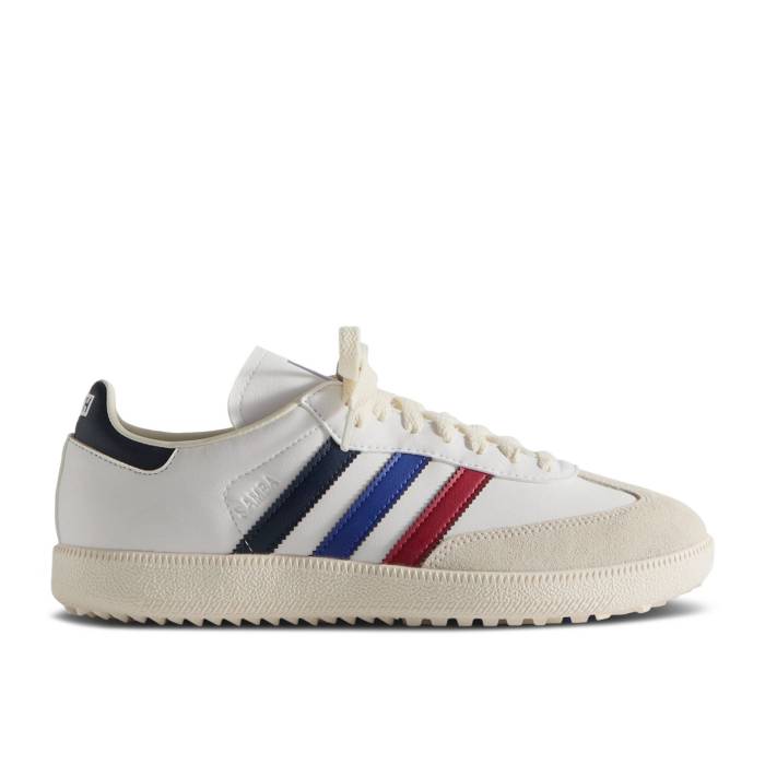 アディダス Adidas 【 Kith X Samba Spikeless Golf \u0027Red Blue Navy\u0027 Men 】 サンバ golf ゴルフ 青み 青色 メンズ