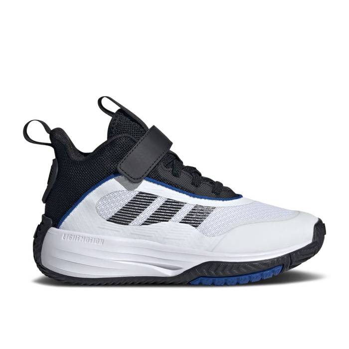 アディダス Adidas 【 Own The Game 3.0 K 'White Black' Youth Cloud White/Core Black/Core Black 】 Game ゲーム ジュニア キッズ 白色 ホワイト コア 黒色 ブラック｜スニケス