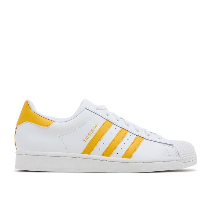 アディダス Adidas 【 Superstar \u0027White Crew Yellow\u0027 Men Cloud White/Crew Yellow/Cloud White 】 Superstar はやりっ児 労働者の一団 メンズ 白いこと 白いこと 労働者の一団 yellow 黄味がかった・黄色
