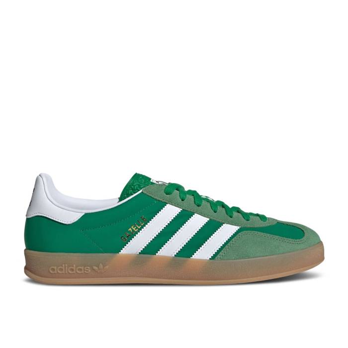 アディダス Adidas 【 Gazelle Indoor \u0027Hazy Green\u0027 Men Green/Cloud White/Hazy Green 】 ガゼル メンズ green 緑・緑であること 白いこと 白いこと
