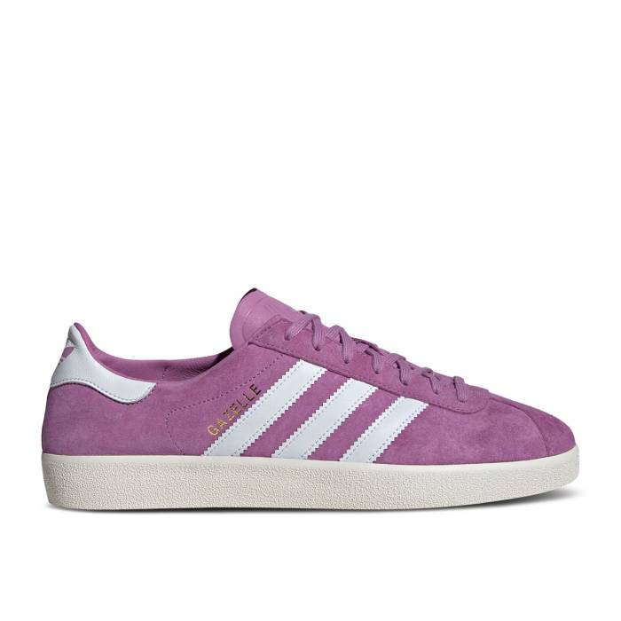 アディダス Adidas 【 Gazelle Decon \u0027Preloved Purple\u0027 Men Preloved Purple/Cloud White/Gold Metallic 】 ガゼル メンズ Purple 紫・パープル 白いこと 白いこと ゴールド