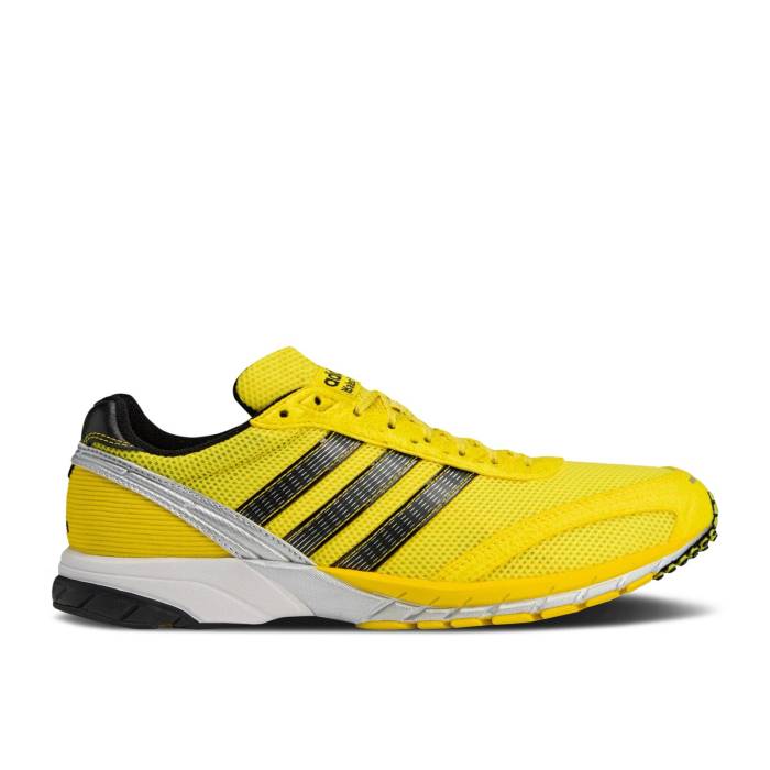 アディダス Adidas 【 Wales Bonner X Adizero Adios Neftenga \u0027Light Yellow\u0027 Men Light Yellow/Core Black/Yellow 】 アディゼロ アディオス メンズ yellow 黄味がかった・黄み 中核グループ 黒いこと 黒いこと 靴-メンズ靴-スニーカー