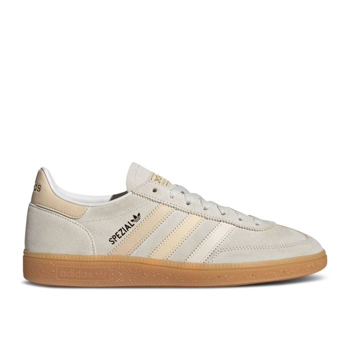 アディダス Adidas 【 Handball Spezial \u0027Wonder White Sand Strata\u0027 Men Cloud White/Wonder White/Sand Strata 】 ハンドボール スペシアル 白いこと 白いこと 砂色・砂子 メンズ 白いこと 白いこと 砂色・砂子 靴-スニーカー-メンズ靴