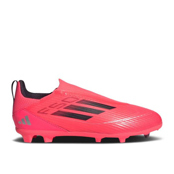 アディダス Adidas 【 Adizero F50 League Laceless Fg Mg K \u0027Vivid Horizon Pack\u0027 Youth Turbo/Aurora Black/Platinum Metallic 】 アディゼロ 御坊っちゃん キッズ ターボ 黒いこと 黒いこと Platinum プラチナム