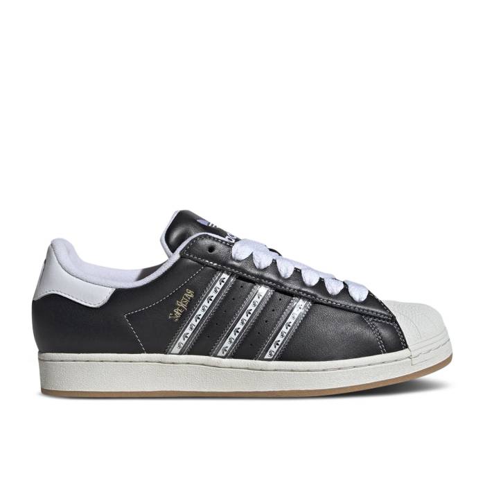 アディダス Adidas 【 Korn X Superstar \u002730Th Anniversary\u0027 Men Core Black/Translucent/Better Scarlet 】 Superstar はやりっ児 メンズ 中核グループ 黒いこと 黒いこと