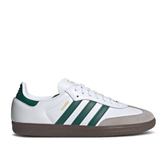 アディダス Adidas 【 Samba Og \u0027Cloud White Collegiate Green\u0027 Men Cloud White/Collegiate Green/Clear Granite 】 サンバ 白いこと 白いこと メンズ 白いこと 白いこと green 緑・緑であること