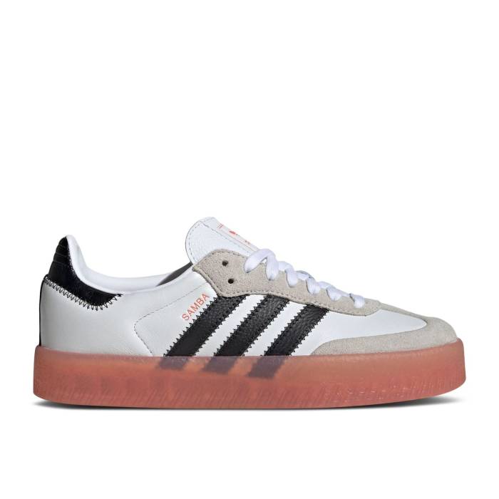 アディダス Adidas 【 Wmns Sambae \u0027White Black Semi Coral\u0027 Women Cloud White/Core Black/Semi Coral 】 黒いこと 黒いこと レディース 白いこと 白いこと 中核グループ 黒いこと 黒いこと
