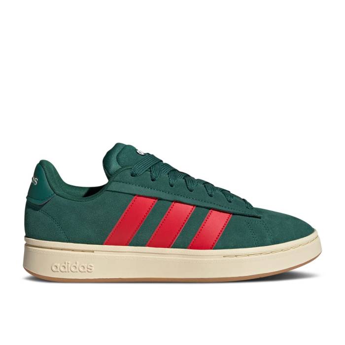 アディダス Adidas 【 Grand Court Alpha Collegiate Green Scarlet Men Collegiate Green/Better Scarlet/Off White 】 グランド コート アルファ green 緑・グリーン メンズ green 緑・グリーン 白色 ホワイト
