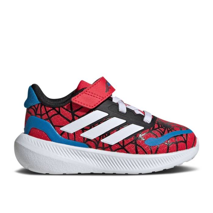 アディダス Adidas 【 Marvel X Runfalcon 3.0 I \u0027Spider-Man\u0027 Infant Pure Ruby/Cloud White/Bright Blue 】 もの言う花 純一無雑 白いこと 白いこと 青碧 青碧
