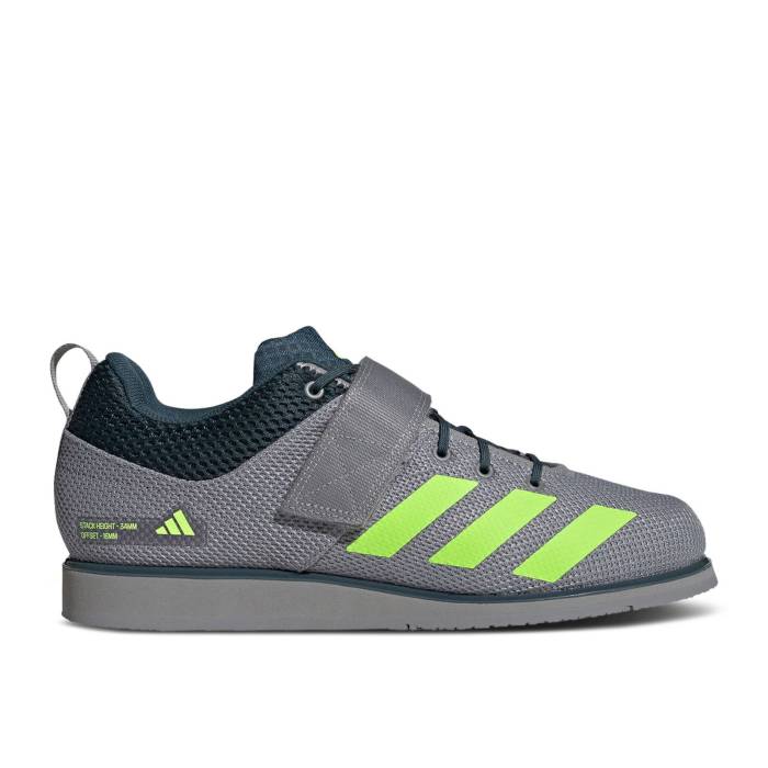 アディダス Adidas 【 Powerlift 5 \u0027Grey Lucid Lemon\u0027 Men Grey Three/Lucid Lemon/Arctic Night 】 力強さ相応う メンズ 薄墨色 薄墨色 ナイト爵