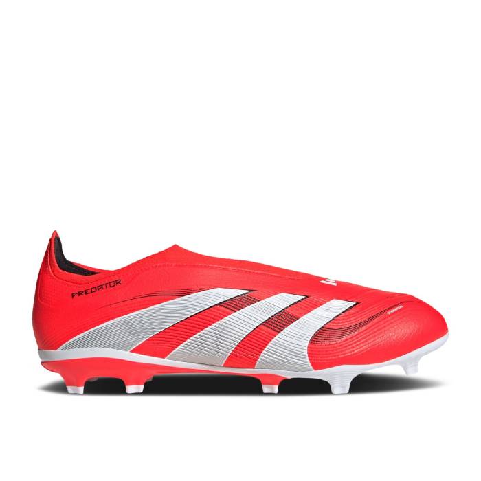 アディダス Adidas 【 Predator League Laceless Fg Mg \u0027Pure Victory Pack\u0027 Men Lucid Red/Cloud White/Core Black 】 プレデター Victory 制勝 メンズ Red 赤・赤いこと 白いこと 白いこと 中核グループ 黒いこと 黒いこと