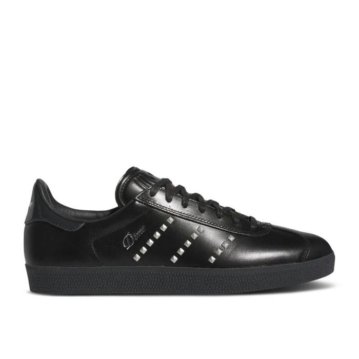アディダス Adidas 【 Dime X Gazelle Adv Black Silver Metallic Studs Men Core Black/Silver Metallic/Carbon 】 ガゼル Silver 銀色・シルバー メンズ コア 黒色 ブラック Silver 銀色・シルバー カーボン