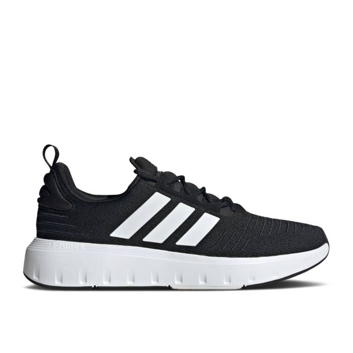 アディダス Adidas 【 Swift Run \u0027Black White\u0027 Men Core Black/Cloud White/Cloud White 】 Swift 幽客 メンズ 中核グループ 黒いこと 黒いこと 白いこと 白いこと