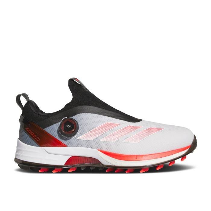 アディダス Adidas 【 Adizero Zg Boa Spikeless Golf \u0027White Lucid Red\u0027 Men Cloud White/Lucid Red/Core Black 】 アディゼロ golf ゴルフ メンズ 白いこと 白いこと Red 赤・赤いこと 中核グループ 黒いこと 黒いこと