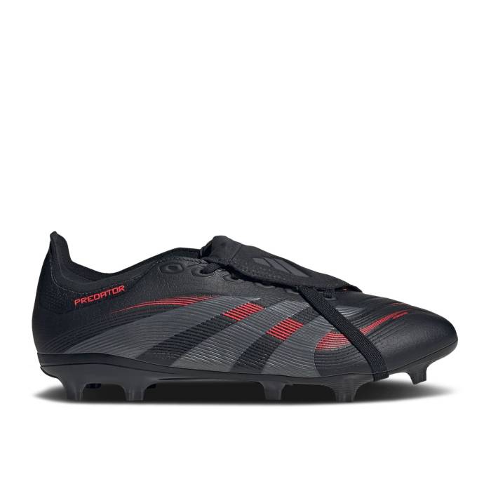 アディダス Adidas 【 Predator 24 League Foldover Tongue Fg Mg 'Stealth Victory Pack' Men Core Black/Grey Four/Lucid Red 】 プレデター Victory ビクトリー メンズ コア 黒色 ブラック 灰色 グレー Red 赤・レッド