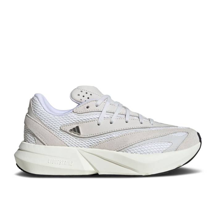 アディダス Adidas 【 Wmns Lightstride \u0027Crystal White Grey\u0027 Women Crystal White/Cloud White/Grey One 】 白いこと 白いこと レディース 白いこと 白いこと 薄墨色 薄墨色