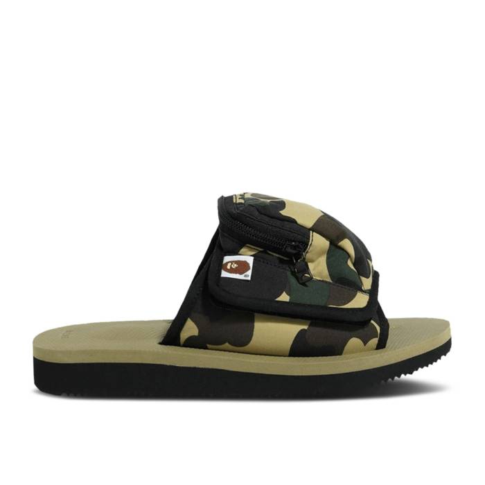 ベイプ Bape 【 Suicoke X Camo Dao Sandal \u0027Yellow\u0027 Men Yellow 】 合鴨柄 メンズ yellow 黄味がかった・黄色