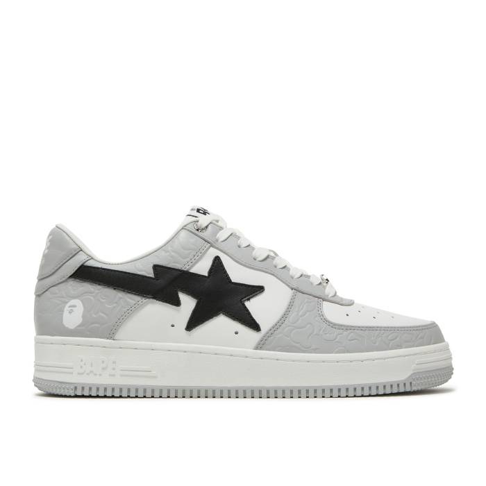 ベイプ Bape 【 Sta Low M2 White Grey Men White/Grey 】 メンズ 白色 ホワイト 灰色 グレー