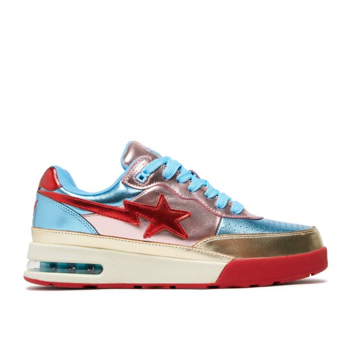 ベイプ Bape 【 Roadsta \u0027Metallic Pink Blue\u0027 Men Pink/Blue 】 pink サクラ色 メンズ pink サクラ色 青み 青色