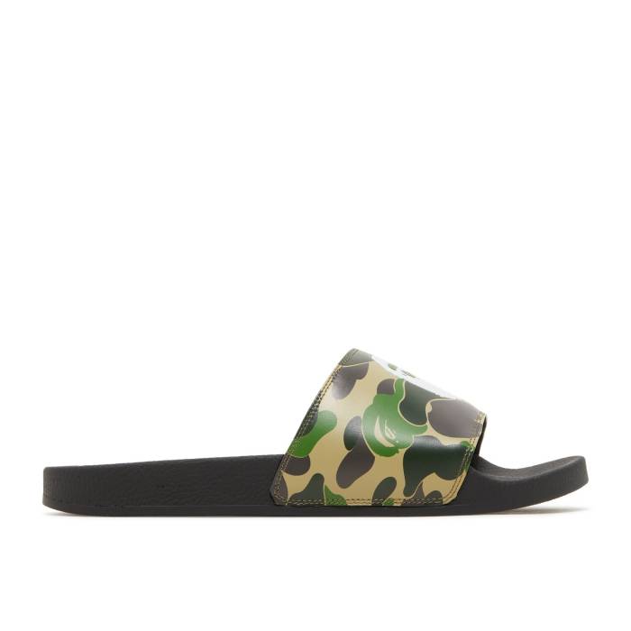 ベイプ Bape 【 Abc Camo Slide \u0027Green\u0027 Men Green 】 合鴨柄 Slide サンダル メンズ green 緑・緑であること