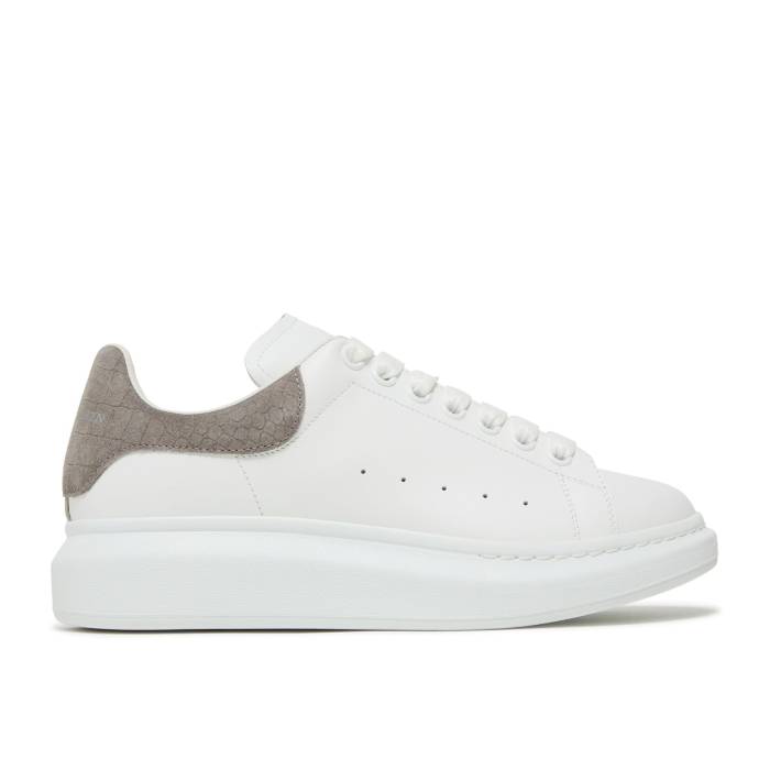 アレキサンダーマックイーン Alexander Mcqueen 【 Oversized Sneaker 'Lead Crocodile' Men White/Lead 】 靴 スニーカー メンズ 白色 ホワイト