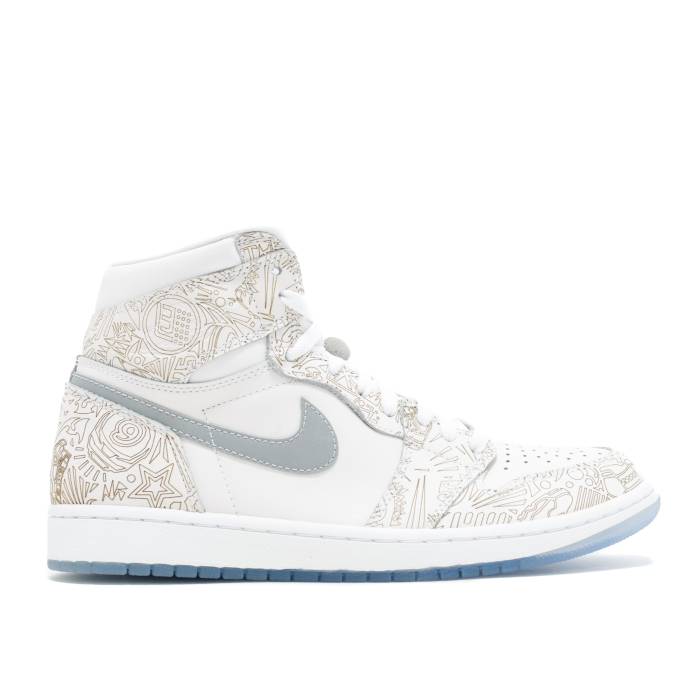 ナイキ エアジョーダン Air Jordan 【 Jordan 1 Retro High Og Laser Men White/Metallic Silver 】 レトロ ハイ メンズ 白色 ホワイト Silver 銀色・シルバー