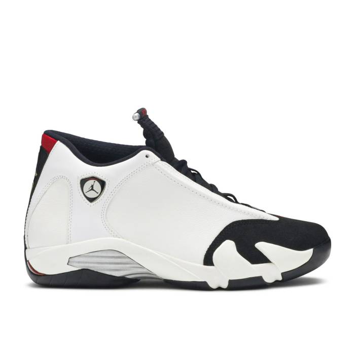 ナイキ エアジョーダン Air Jordan 【 Jordan 14 Retro \u0027Black Toe\u0027 2014 Men White/Black/Varsity Red/Metallic Silver 】 レトロ メンズ 白いこと 白いこと 黒いこと 黒いこと Red 赤・赤いこと Silver しろがね色・しろがね色