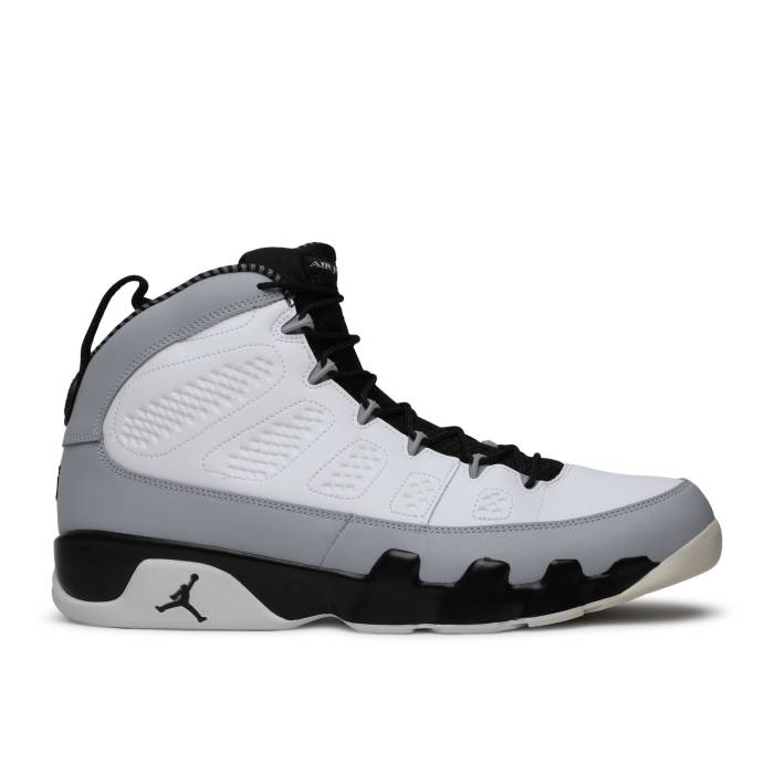 ナイキ エアジョーダン Air Jordan 【 Jordan 9 Retro Barons Men White/Black-Wolf Grey 】 レトロ メンズ 白色 ホワイト 灰色 グレー