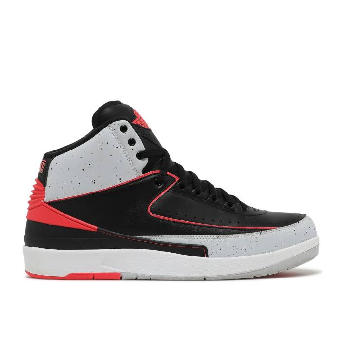 ナイキ　エアジョーダン Air Jordan 【 Jordan 2 Retro 'Infrared 23' Men Black/Infrared 23-Pr Pltnm-Wht 】 レトロ メンズ 黒色 ブラック