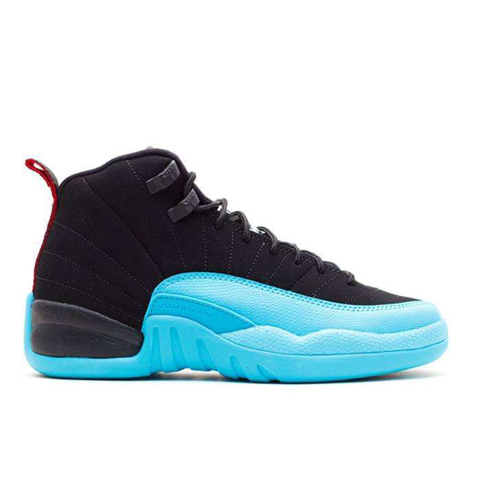 ナイキ エアジョーダン Air Jordan 【 Jordan 12 Retro Gs 'Gamma Blue' Youth Black/Gym Red-Gamma Blue 】 レトロ ジュニア キッズ 黒色 ブラック 青色 ブルー|スニケス