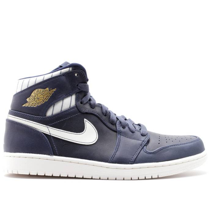 ナイキ エアジョーダン Air Jordan 【 Jordan 1 Retro High \u0027Jeter\u0027 Men Midnight Navy/Metallic Gold-Sail 】 レトロ 御機嫌 メンズ 紺色 米国海軍