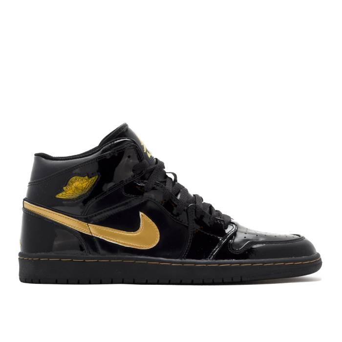 ナイキ　エアジョーダン Air Jordan 【 Jordan 1 Retro Pl \'Metallic Gold\' 2003 Men Black/Metallic Gold 】 レトロ メンズ 黒色 ブラック ゴールド