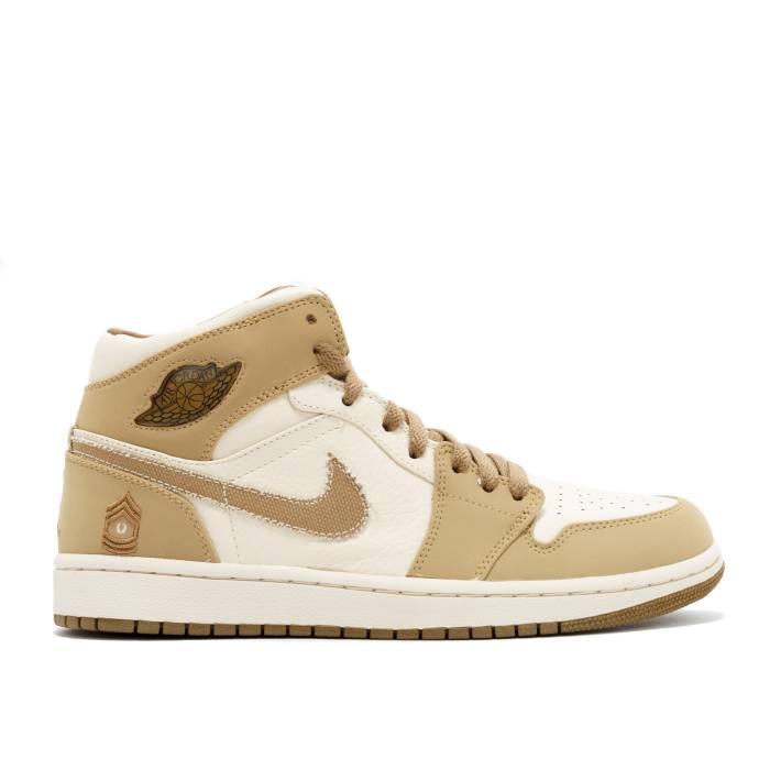 ナイキ エアジョーダン Air Jordan 【 Jordan 1 Retro \u0027Armed Forces\u0027 Men Pearl White/Hay-Walnut 】 レトロ メンズ パール 白いこと 白いこと 靴-スニーカー