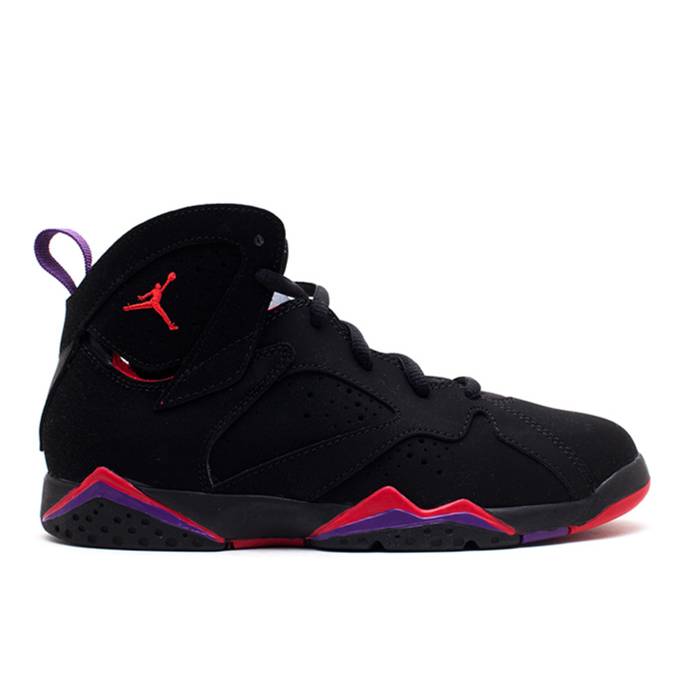 ナイキ エアジョーダン Air Jordan 【 Jordan 7 Retro Ps 'Raptor' Youth Black/Tr Rd-Drk Chrcl-Clb Prpl 】 レトロ ジュニア キッズ 黒色 ブラック|スニケス