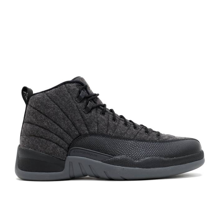 ナイキ エアジョーダン Air Jordan 【 Jordan 12 Retro \u0027Wool\u0027 Men Dark Grey/Metallic Silver-Black 】 レトロ メンズ 薄墨色 薄墨色