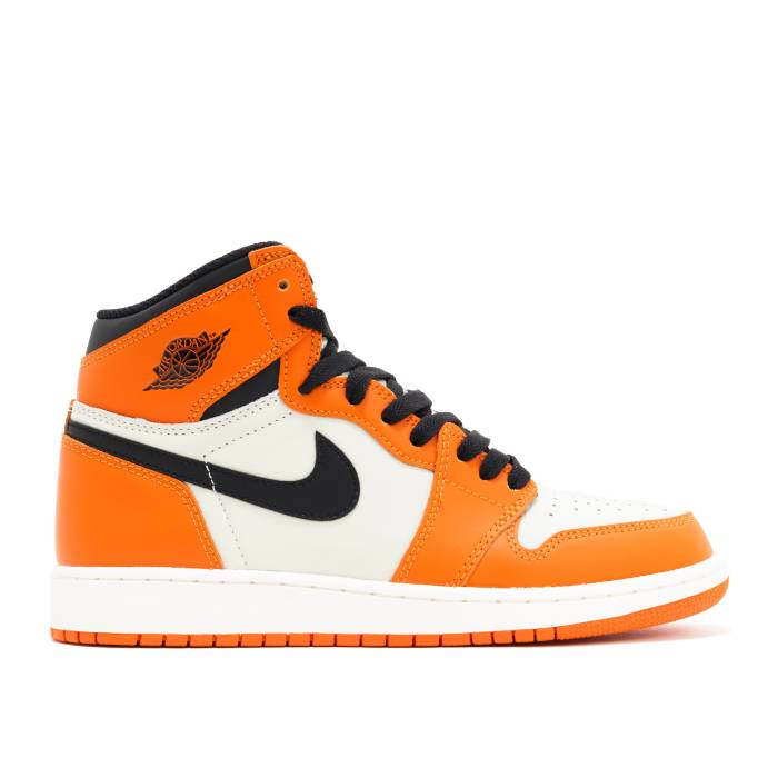 ナイキ エアジョーダン Air Jordan 【 Jordan 1 Retro High Og ガウス \u0027Shattered Backboard Away\u0027 Youth Sail/Black/Starfish 】 レトロ ご機嫌 お坊っちゃん キッズ 黒いこと 黒いこと