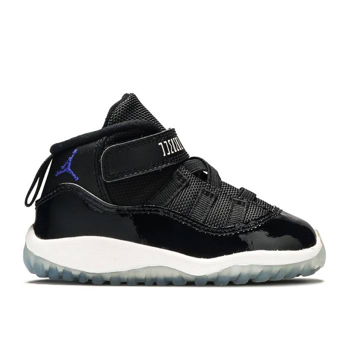ナイキ エアジョーダン Air Jordan 【 Jordan 11 Retro Td \u0027Space Jam\u0027 2016 Infant Black/Concord-White 】 レトロ もの言う花 黒いこと 黒いこと
