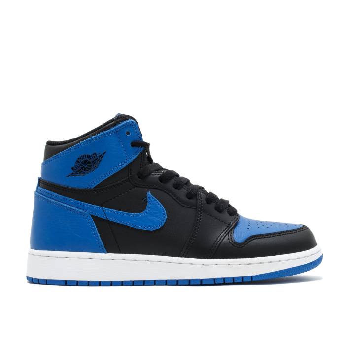 ナイキ エアジョーダン Air Jordan 【 Jordan 1 Retro High Og Bg Royal 2017 Youth Black/Royal-White 】 レトロ ハイ ジュニア キッズ 黒色 ブラック